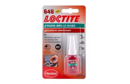 LOCTITE 648 - PUKSI- JA LAAGRILIIM (MAX. TEMP) 5ML