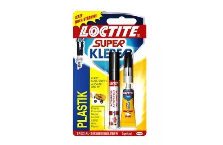 LOCTITE PLASTIK - PLASTMASSI LIIMIMISEKS 2G + 4ML